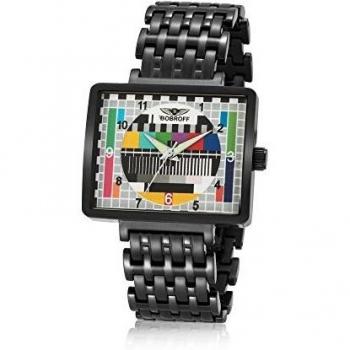 Bobroff BF0032 Women's Stainless Steel Watch - 36mm, Black, 5 ATM Water Resistant