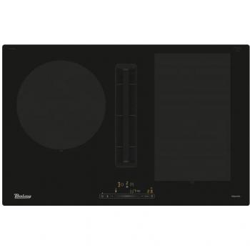 Balay 3EBC989LU Placa de Inducción con Extractor Integrado, Flex Inducción, 80 cm, 5 Zonas, Cristal Negro
