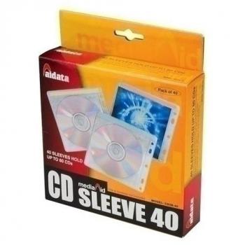 Funda CD/DVD Aidata Doble 5 TL.Caja 40