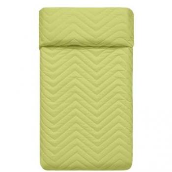 Colcha Arista Verde 100% Algodón para Cuna 100 x 130 cm