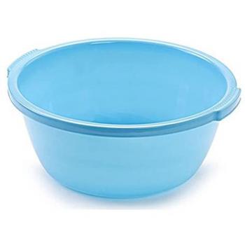 Acan Barreño con Asas Redondo de Plástico, Cubo Multiusos, Recipiente para Limpieza, Ligero y Resistente, 10 Litros, Dimensiones 38 x 15 cm, Color y Diseño Ale
