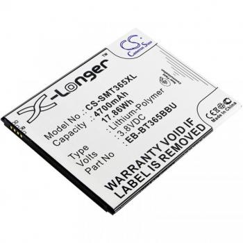 3.8V 4.7Ah LiPo Battery for Samsung Galaxy Tab Active 2 with NFC - Compatible with SM-T395, SM-T390, EB-BT365BBE