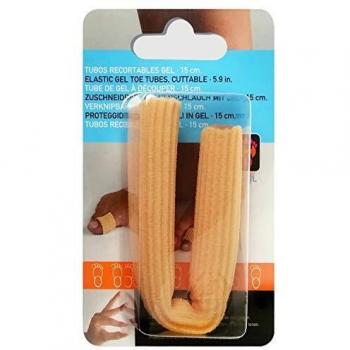 Neh Feet TI7011/S - Protector para Dedos Tubo Elástico con Gel 15 Cm Recortable, EU 35-40 Nude
