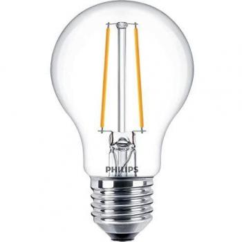 Philips Lámpara LED filamento de 5,5 W regulable bombilla E27 Forma de la bombilla
