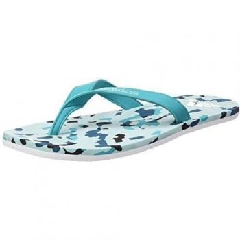 adidas Eezay Marbled M, Chanclas para Hombre, Verde / Blanco / Verde