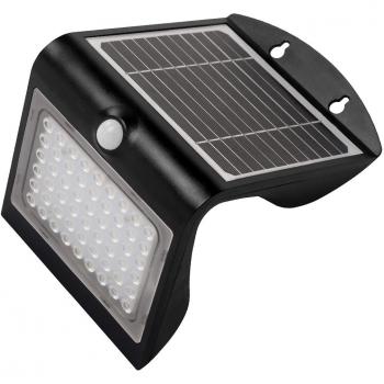 Aplique LED Solar con Sensor Negro 4W