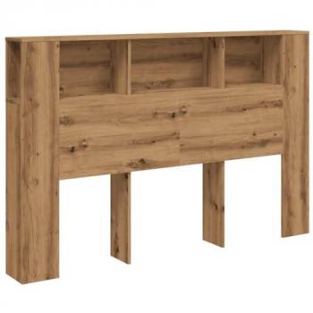 Cabecero armario de madera aglomerada roble artisan 160x18.5x103.5 cm