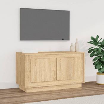 Mueble para TV madera contrachapada roble Sonoma 80x35x45 cm vidaXL