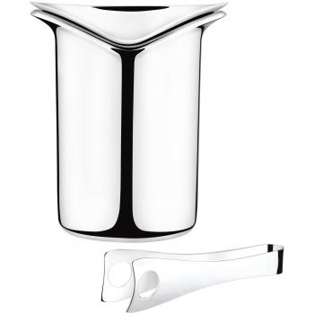 Georg Jensen GJ 083790 Hielo Caballete con Pinzas, Acero Inoxidable, Stainless Steel, 18,5 x 24,4 x 23,3 cm