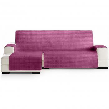 Eysa Oslo Funda, Poliéster, C/2 Fucsia-Gris, Chaise Longue Extra 290cm. Válido para sofá Desde 300 a 350cm