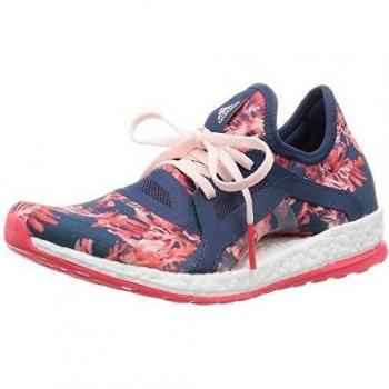 adidas Pureboost X Botas de fútbol, Mujer, Azul / Rojo / Rosa / Blanco, 40 2/3