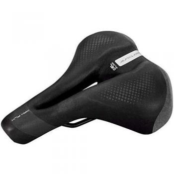 SELLEITALIA MAX FLX Gel Flow Hi-Viz Sillín de Bicicleta, Unisex Adulto, Negro, Talla única
