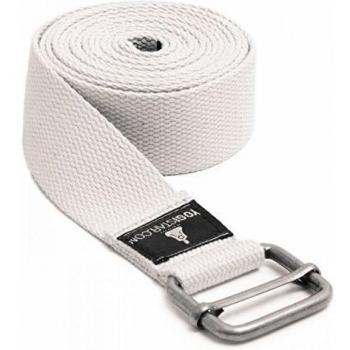 Yogistar Yogagurt Yogibelt - 260d - Correa para Yoga, Color Blanco, Talla Talla única