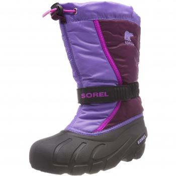 Sorel Youth Flurry, Botas Unisex Niños, Morado Dahlia, Paisley Purple 562, 35 EU