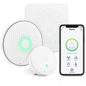 Airthings 4200 Kit de casa, Radón, Riesgo de Molde y Sistema de Monitoreo de Calidad del Aire Interior, Multi-Room