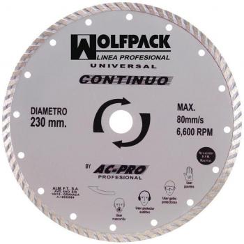 Wolfpack 9010295 Disco de Diamante Continuo, 115 mm