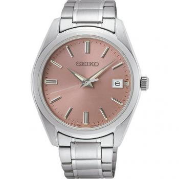 Seiko - Reloj de mujer Neo classic SUR523P1 de acero y correa plateada