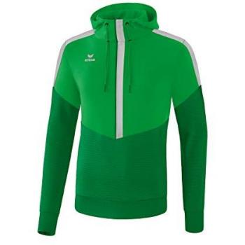 Erima Squad Hoodie Fern Green / Emerald / Silver Grey 140 cm unisex
