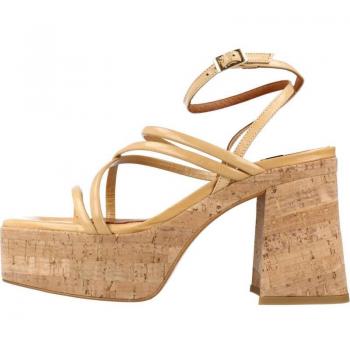 Sandalias de Fiesta Mujer Ángel Alarcón Modelo 22090 Marrón Claro