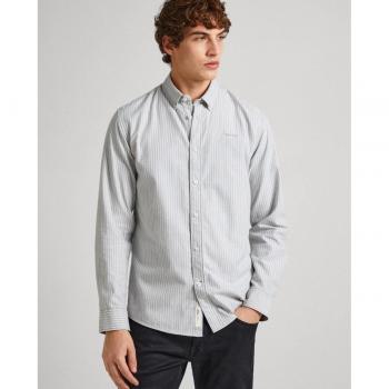 Camisa de franela para hombre Pepe Jeans en verde con estampado de rayas