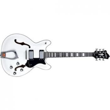Hagstrom Viking White Gloss Hollowbody Electric Guitar