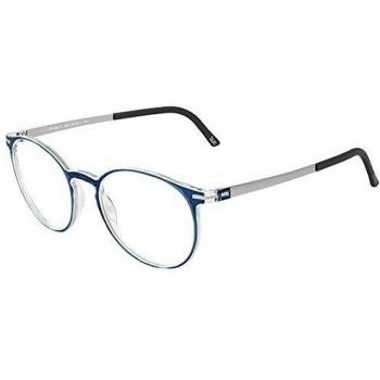 Silhouette Blue Silver Eyewear Frames Fullrim 2906, Glasses, Unisex, Blue, Size: 49 MM