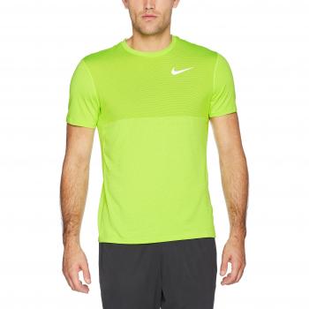 Nike M Nk Znl Cl Relay Ss Camiseta, Hombre, Verde Acceso/Cactus, M