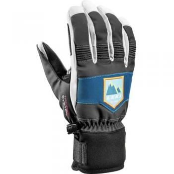 Guantes Leki Alpino Patrol 3D Junior Graphite/Petrol 2024, tamaño 7.0, color negro