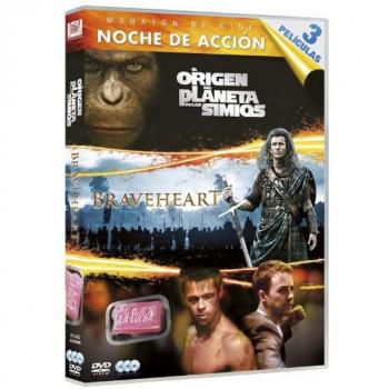 Origen Del Planeta De Los Simios + Braveheart + El Club De La Lucha [DVD]
