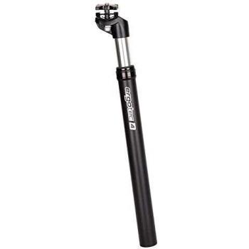 ergotec SP 4 Tija de sillín con Resorte, Unisex Adulto, Negro, Talla única