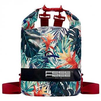 Bolsa Estanca Tube Tropical 15l Feelfree Gear - Capacidad de 15 litros, material impermeable, diseño tubular, cierre enrollable, asa para transporte, color tropical
