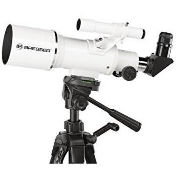Bresser Optics Classic 70/350 Refractor 140x Negro, Blanco - Telescopio