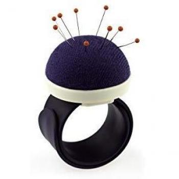 Prym Armnadelkissen mit Silikonband Pincushion, Silicona, Purple, White, 240 x 29 mm