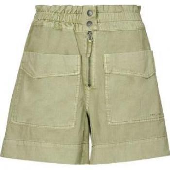 Short Pepe Jeans ANNA para mujer, color verde, diseño cómodo y moderno, confeccionado en tejido suave, con cintura elástica y bolsillos laterales