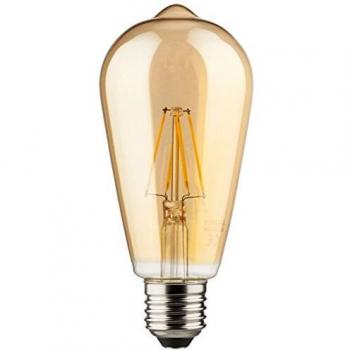 Müller-Licht – A + +, Retro de bombilla LED ST64, equivalente a 40 W, E27, vidrio, dorado, E27, 6 wattsW, 230 voltsV