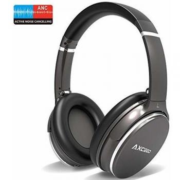 Auriculares Inalámbricos Bluetooth, Axceed Auriculares Inalámbricos Diadema Plegable, la Última Técnica de Cancelación Ruidocon Micrófono, HiFi Estéreo Bajos Apto para TV, PC y Móviles
