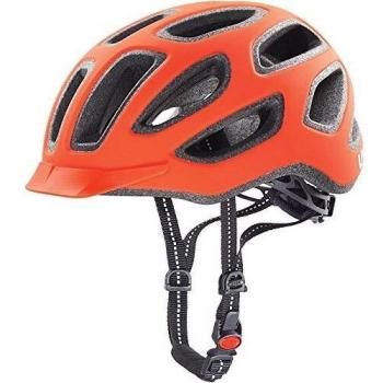 Uvex City E - Casco de ciclismo unisex, color rojo neón mate