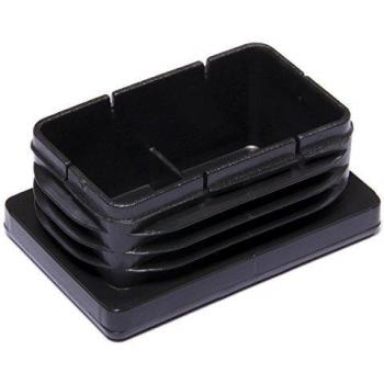 Brinox B75925N Contera Interior Rectangular, Negro, 40 x 60 mm, Set de 50 Piezas