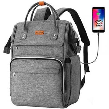 Mochila Escola para Mujeres,Mochila para Portatil Impermeable para Jóvenes con Bolsillo RFID, Bolsos Casuales para la Universidad/Negocios/Viajes