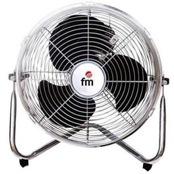 Ventilador de Suelo Semi-Industrial FM F30, 55W, Negro/Plata, 30cm
