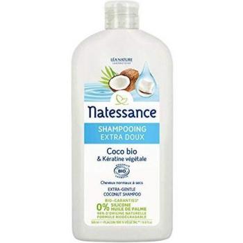 Natessance Extra Gentle Organic Coconut & Vegetable Keratin Shampoo, 500ml