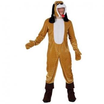 Disfraz de Perro Pachón Adulto Talla XL Marrón Claro