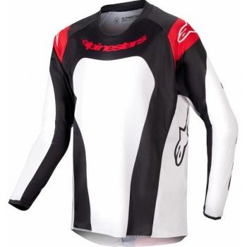 Camiseta de Cross Alpinestars Racer Ocuri para Niño en color Rojo-Blanco-Negro