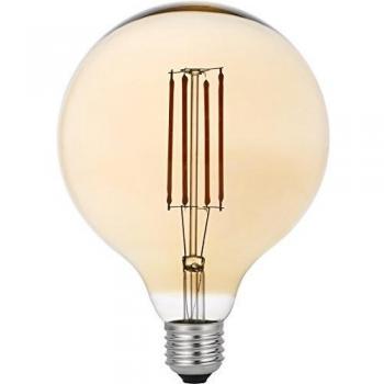 Garza Vintage Gold - Bombilla Globo Retro Regulable LED de Filamento Luz Cálida E27 4W