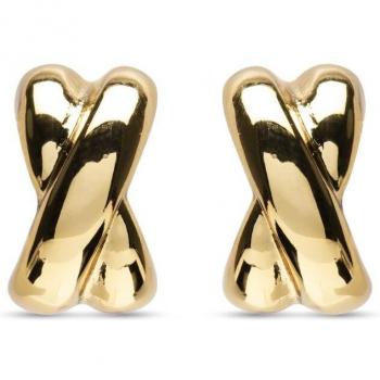 Pendientes de la colección Essential Luxenter Kuvuca, bañados en oro amarillo de 18 quilates