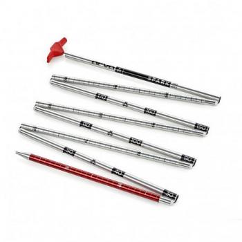 Sonda avalancha ARVA Probe Spark 240 gris rojo, longitud 240 cm, material de aluminio ligero, sistema de bloqueo rápido, escala de medición en centímetros, diseño compacto y portátil