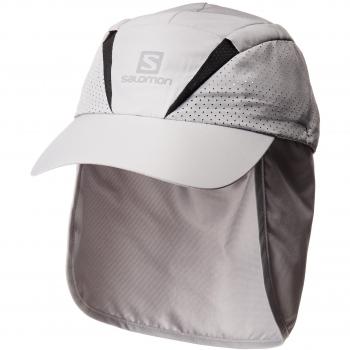 Salomon Gorra unisex con protector de nuca extraíble, XA+ CAP, L/XL, Gris, L40048500