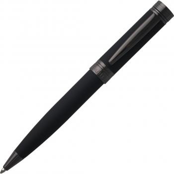 Cerruti 1881 Zoom Soft-Touch Engravable Ballpoint Pen - Black & Dark Grey