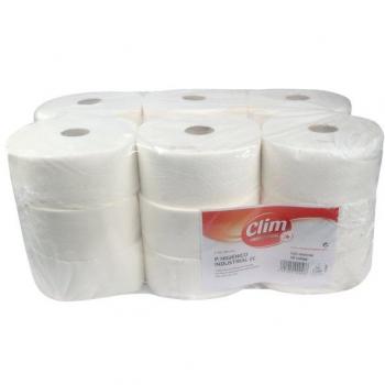 Papel higiénico industrial doble capa Clim Profesional. Pack 18 rollos