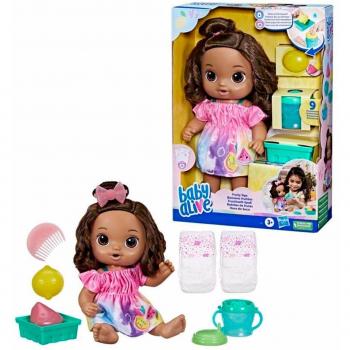 Baby Alive Fun Sips Brunette Doll F7357